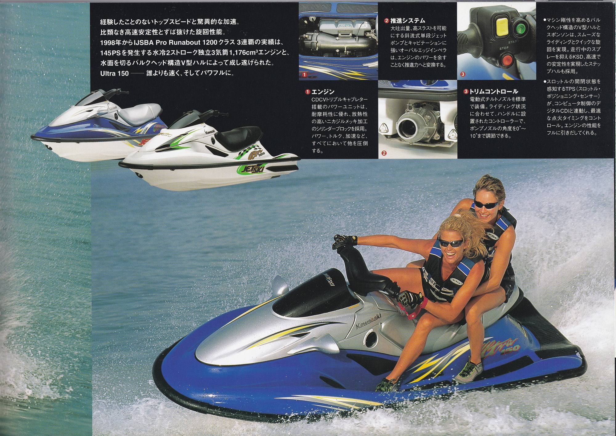 過去カタログ カワサキ PWC 2002 JET SKI SERIES｜WEB博物館ボート