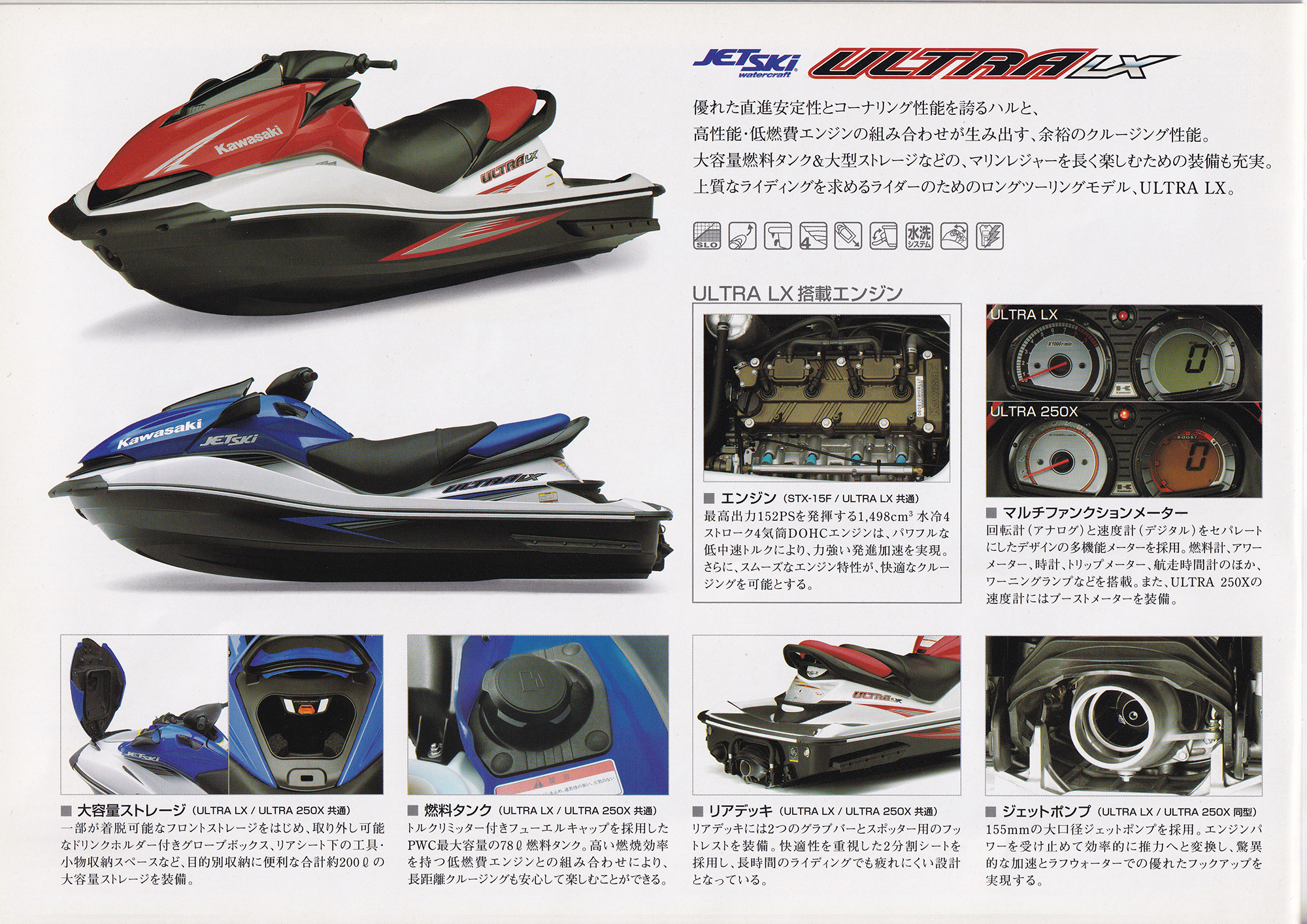 過去カタログ カワサキ PWC 2008 JET SKI SERIES｜WEB博物館ボート