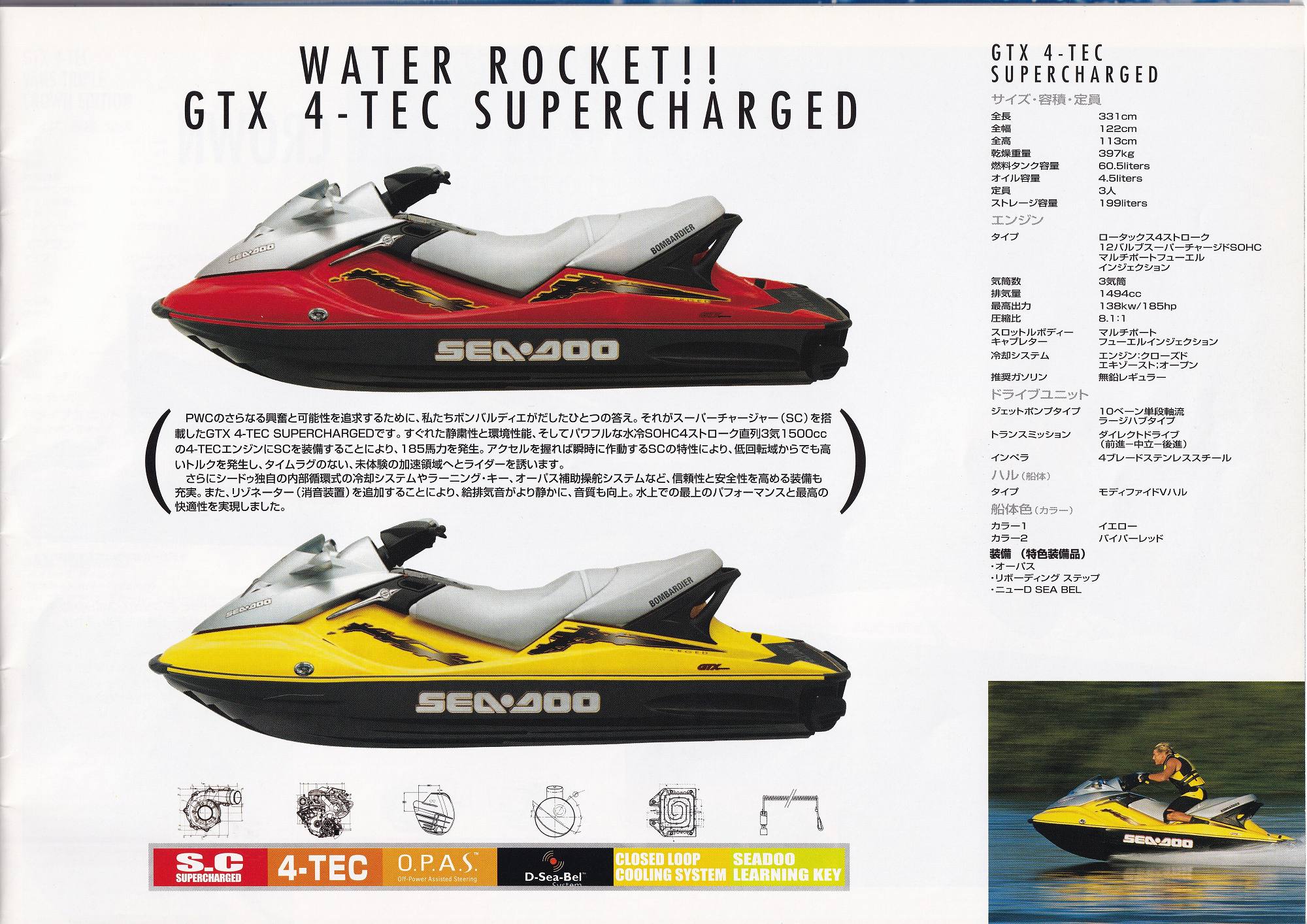 過去カタログ シードゥー GENERAL 2003 Watercraft｜WEB博物館ボート