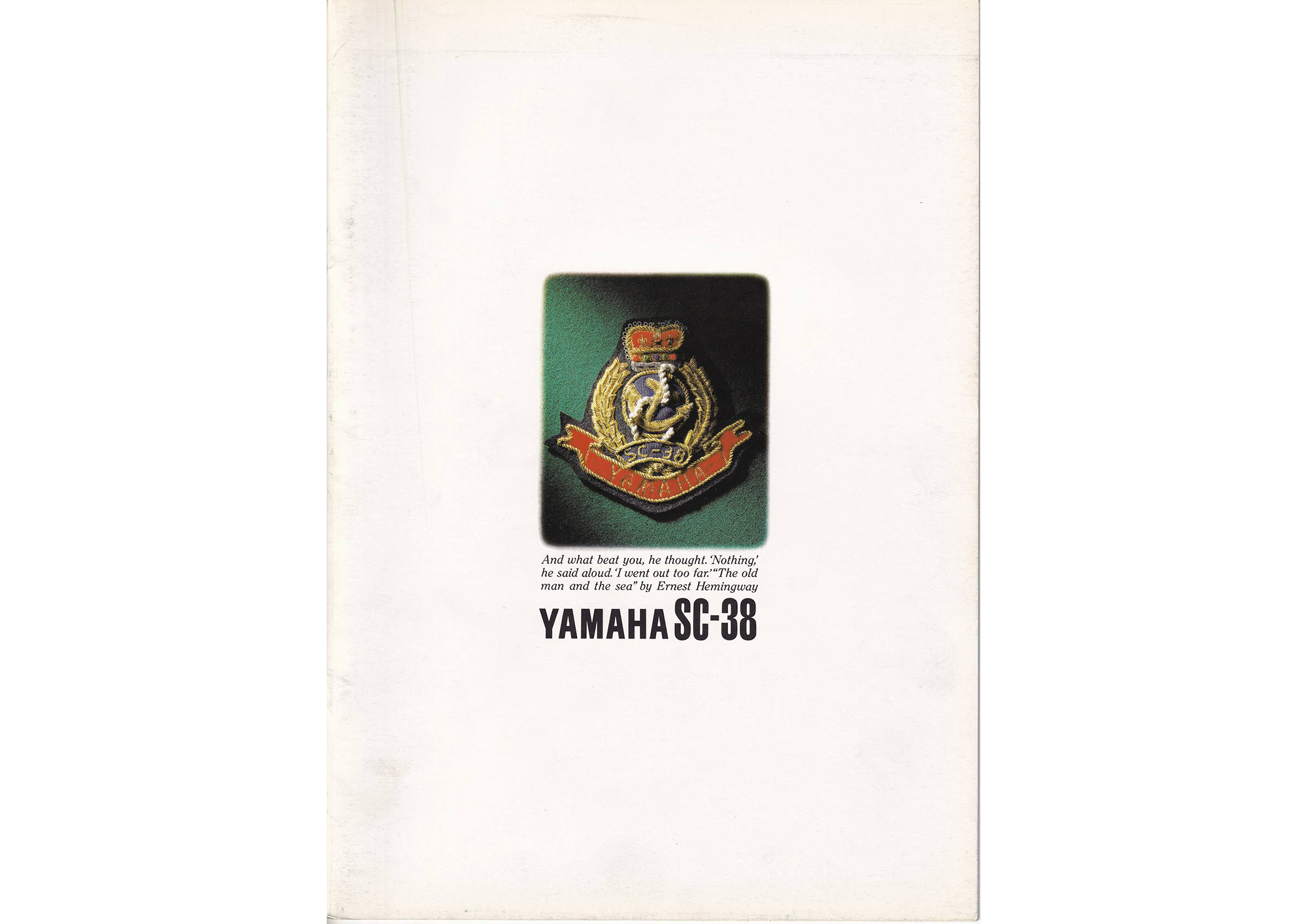 ヤマハ Boat 1988 SC-38マリンカタログ資料室