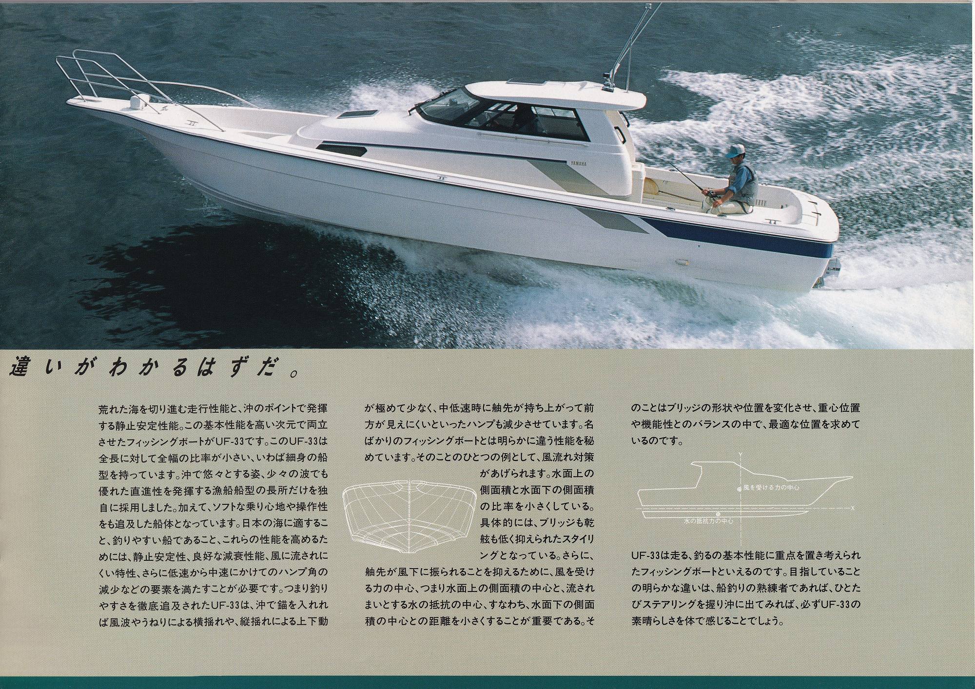 過去カタログ ヤマハ Boat 1991 UF-33｜WEB博物館ボートミュージアム