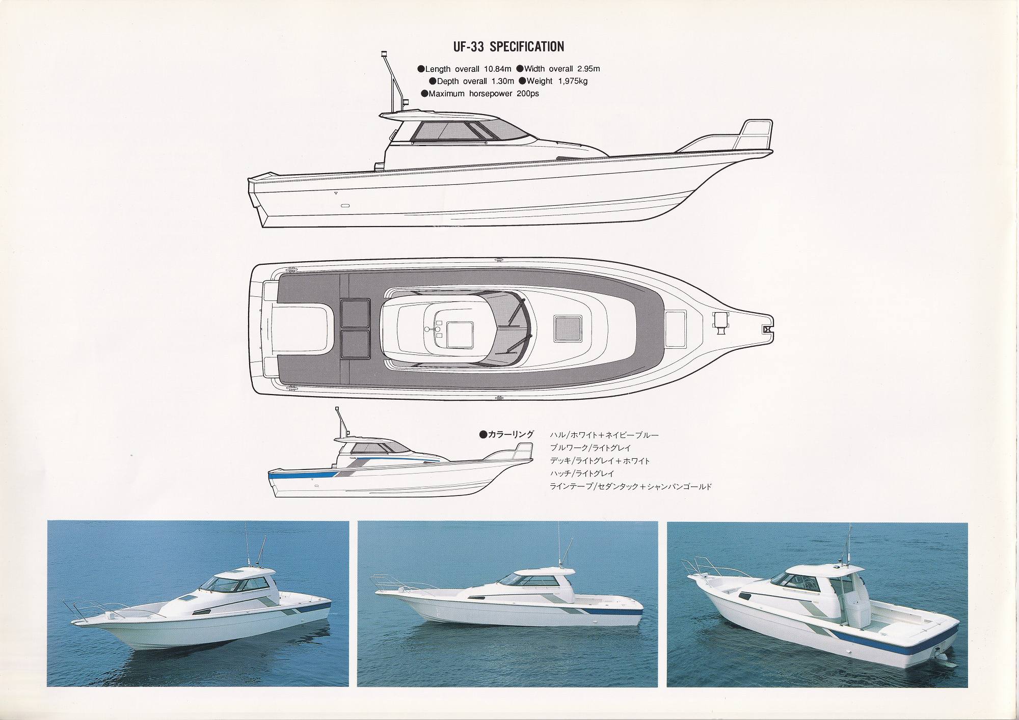 過去カタログ ヤマハ Boat 1991 UF-33｜WEB博物館ボートミュージアム