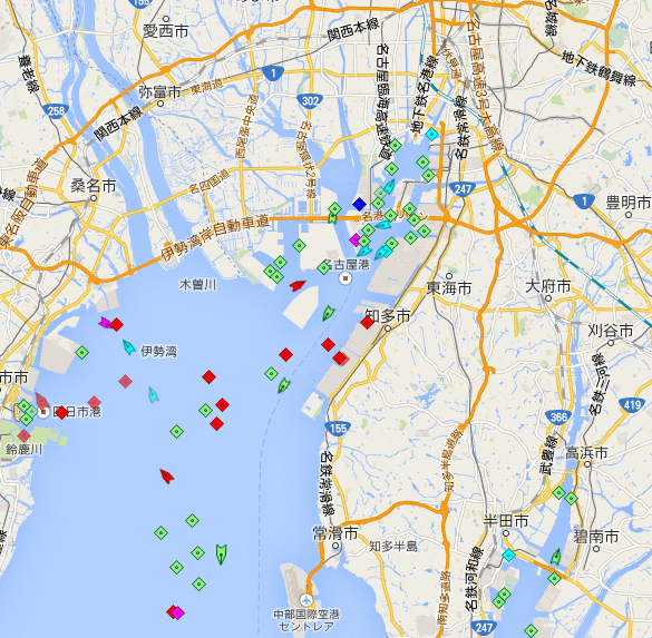 世界を行き交うボート/船舶の位置情報アプリ「ライブ船舶マップ」