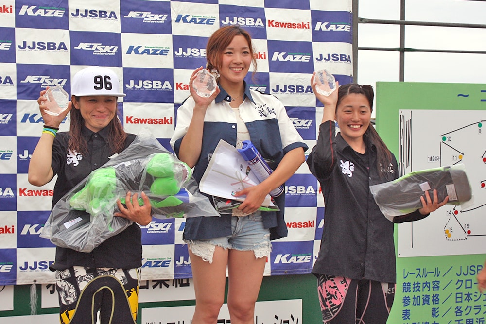 JJSBA　第5戦　千里浜大会 B WOMEN SKI　表彰式